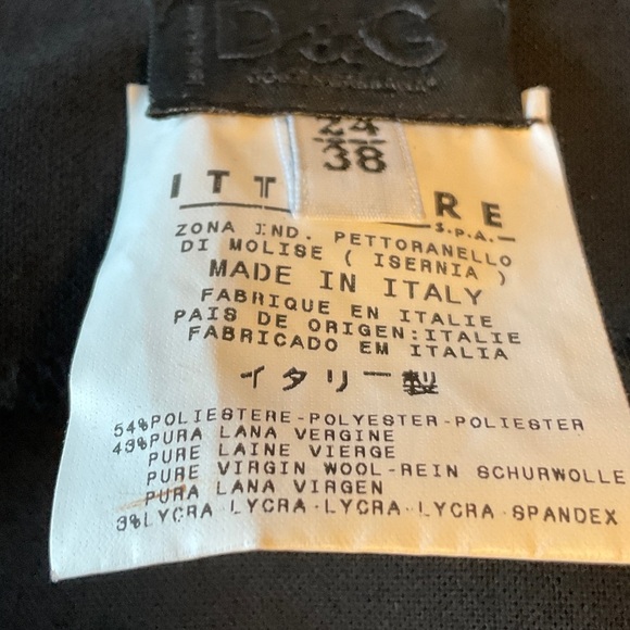 D&G Classic Black Pencil Skirt - Picture 5 of 6